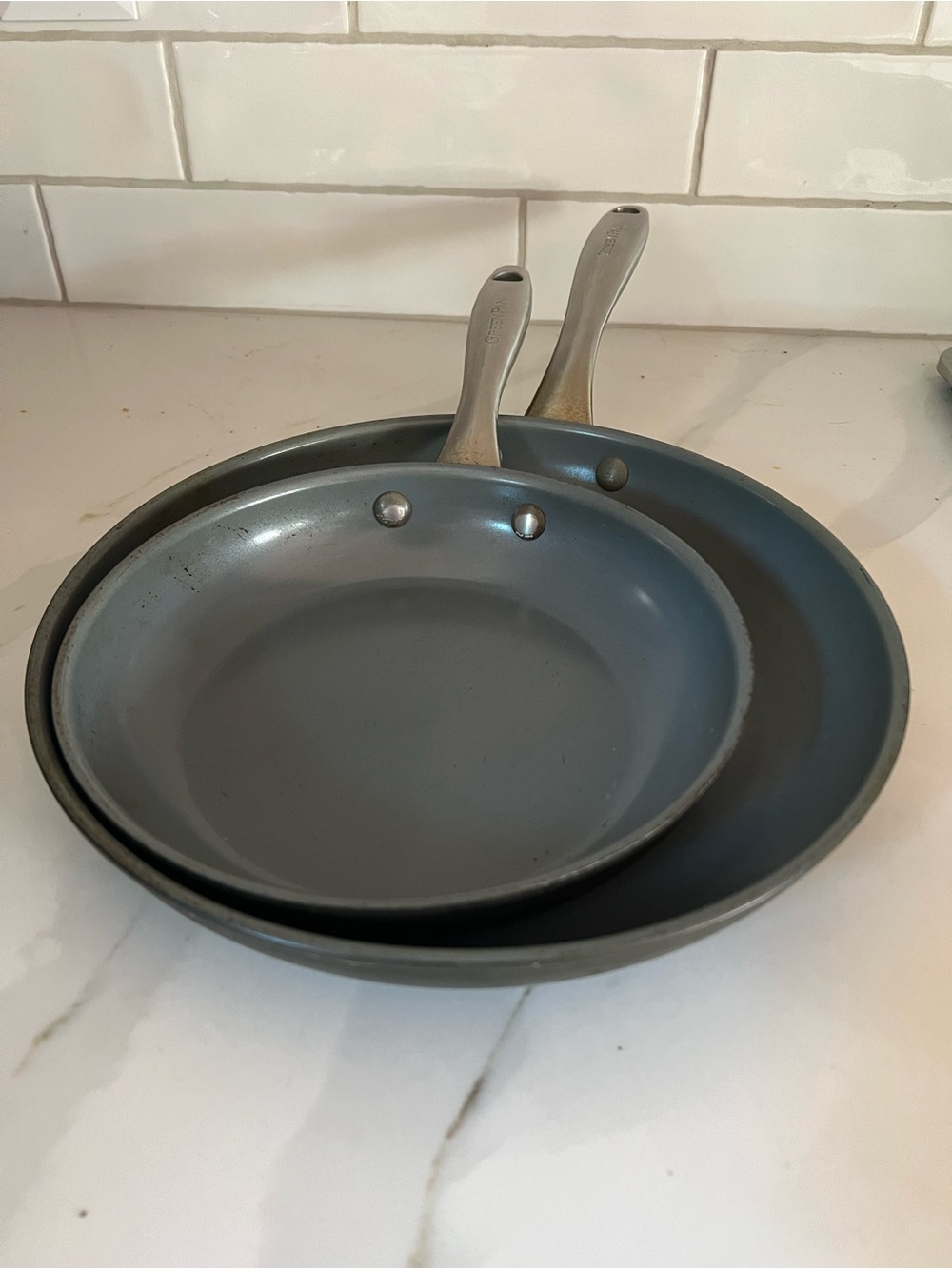GreenPan Lima 8” & 10” Fry & Skillet Pan Set of 2 (toxic free)